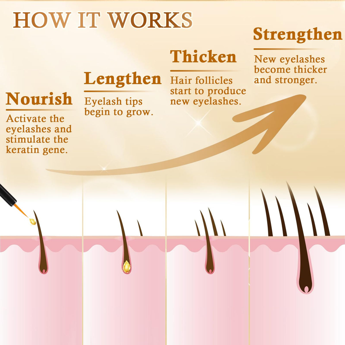 Recuren Plus ingredients label featuring peptides biotin and botanicals