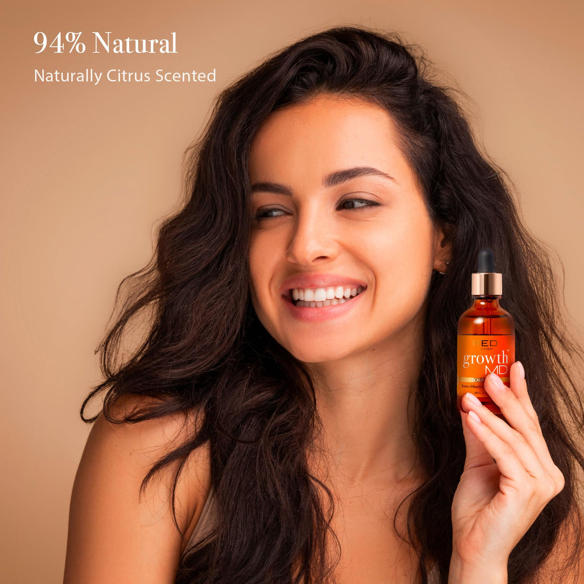 Red by Kiss serum texture on hand showing lightweight, fast-absorbing consistency
