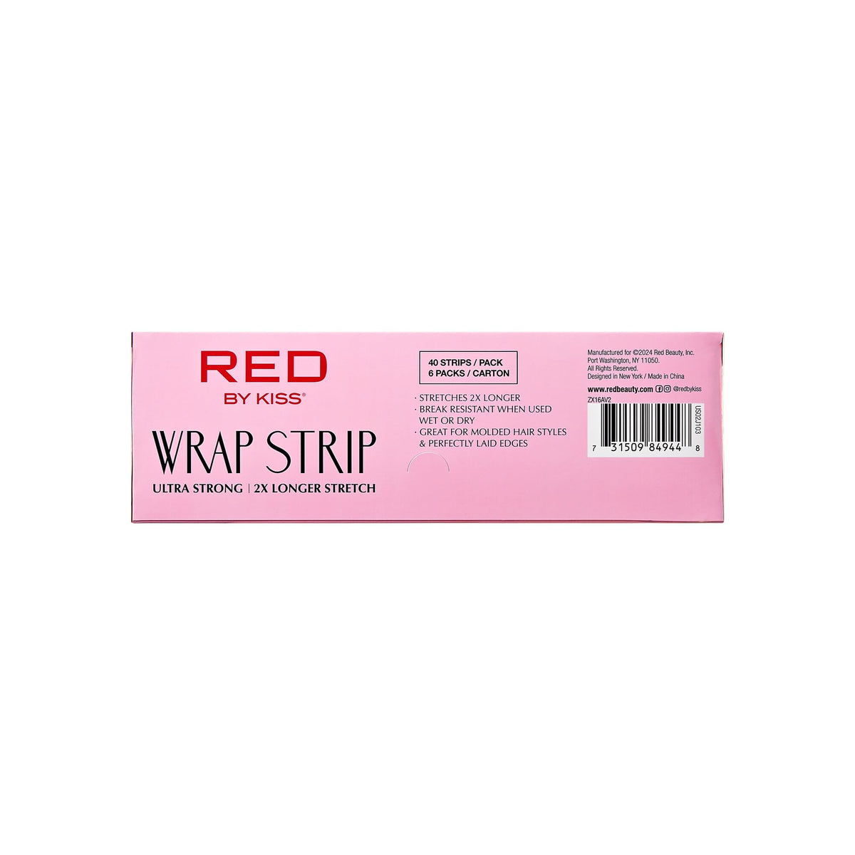 Red by Kiss used in bedroom wrap setting for comfortable overnight styling benefit