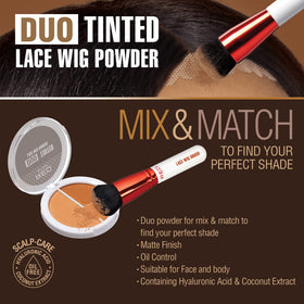 Red by Kiss powder texture swatch highlighting matte finish and lightweight coverage