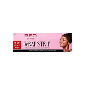 Red by Kiss strip beside ruler showing 3.5 inches for accurate sizing benefit