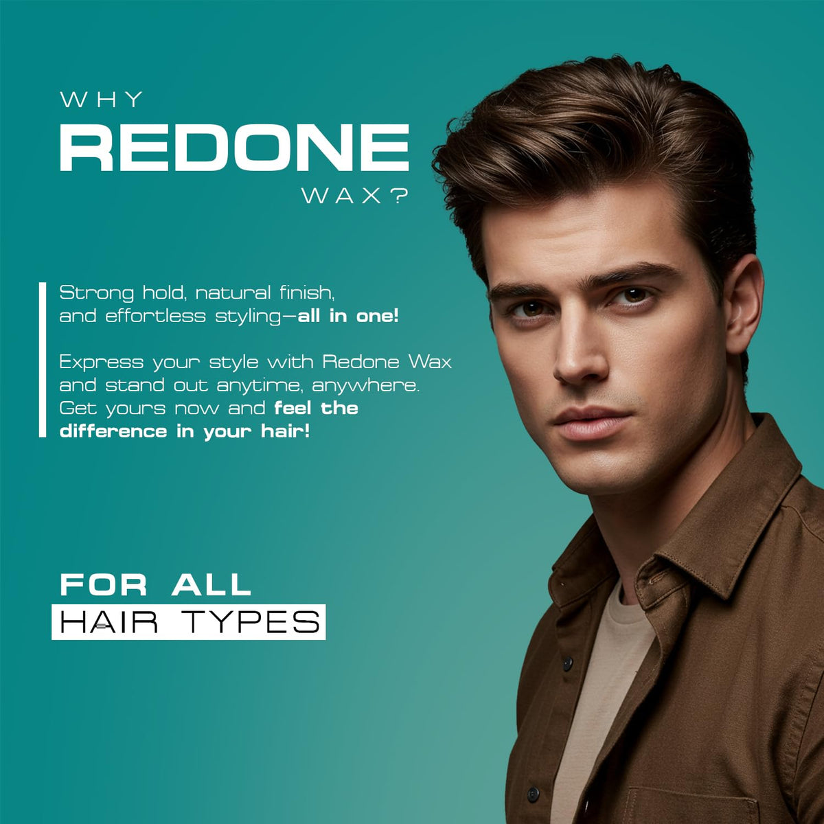 Stylist applying RED ONE on dry hair to create textured, long-lasting hold