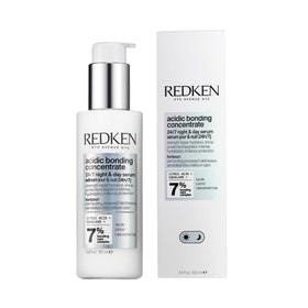 Redken bottle front packaging showing product and benefits