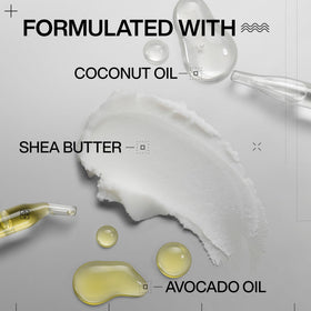 Redken natural oils coconut avocado shea next to product for nourishment