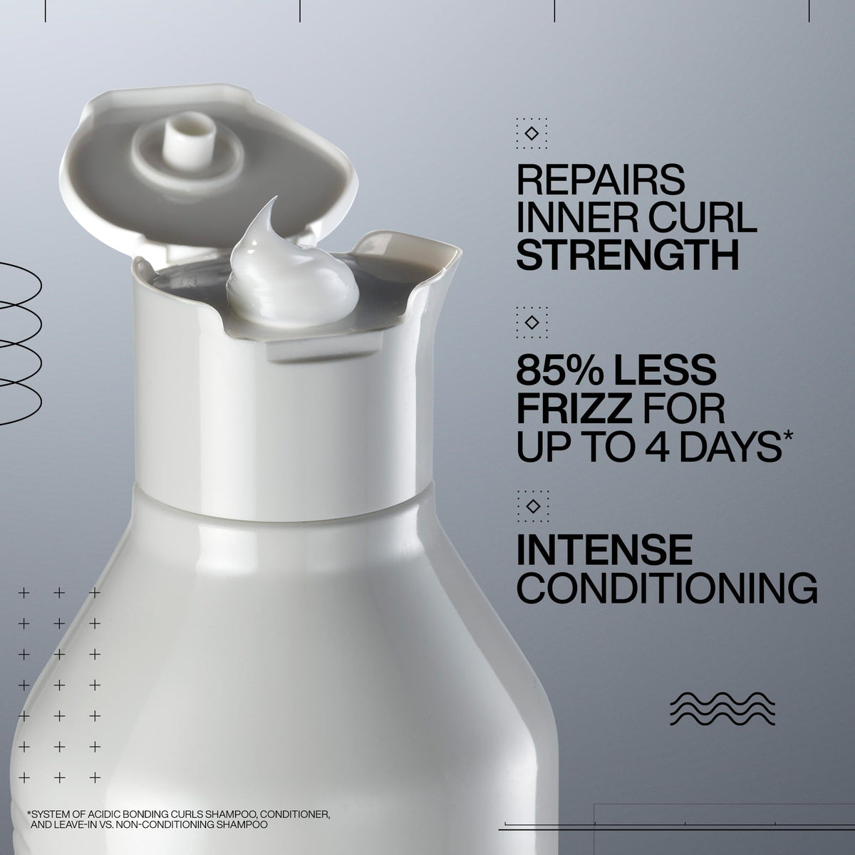 Redken pump dispenser detail enabling easy one-handed application