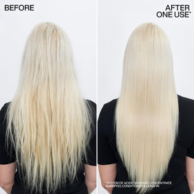 Redken mini bottles in hand demonstrating travel size convenience and easy packing benefit