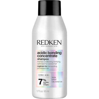 Redken bottle front packaging showing product and benefits