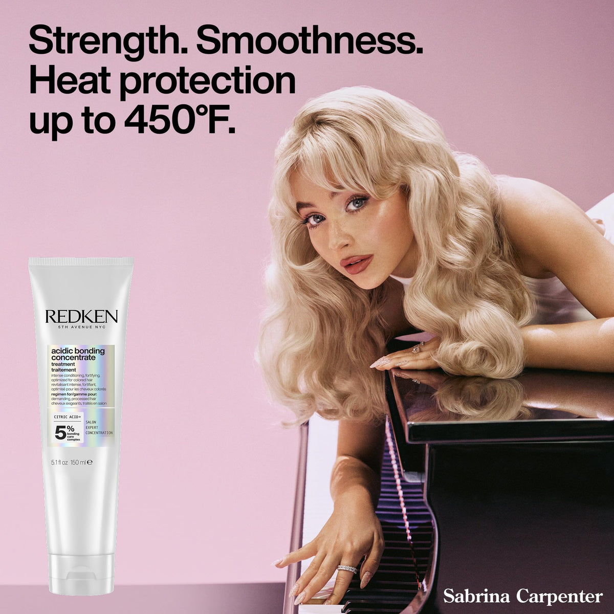 redken leave-in bottle held in hand to show actual size and scale