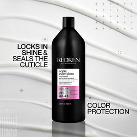Redken creamy conditioner texture close-up, demonstrating rich hydrating formula