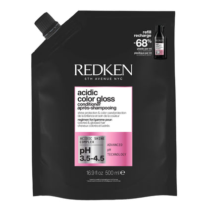 Redken front packaging showing bottle and label for easy identification and professional care