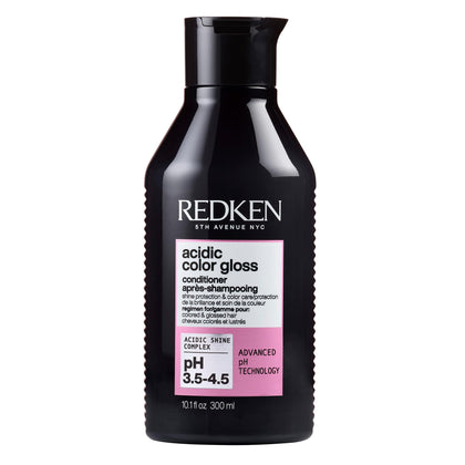 Redken bottle front packaging showing brand and product for vibrant color
