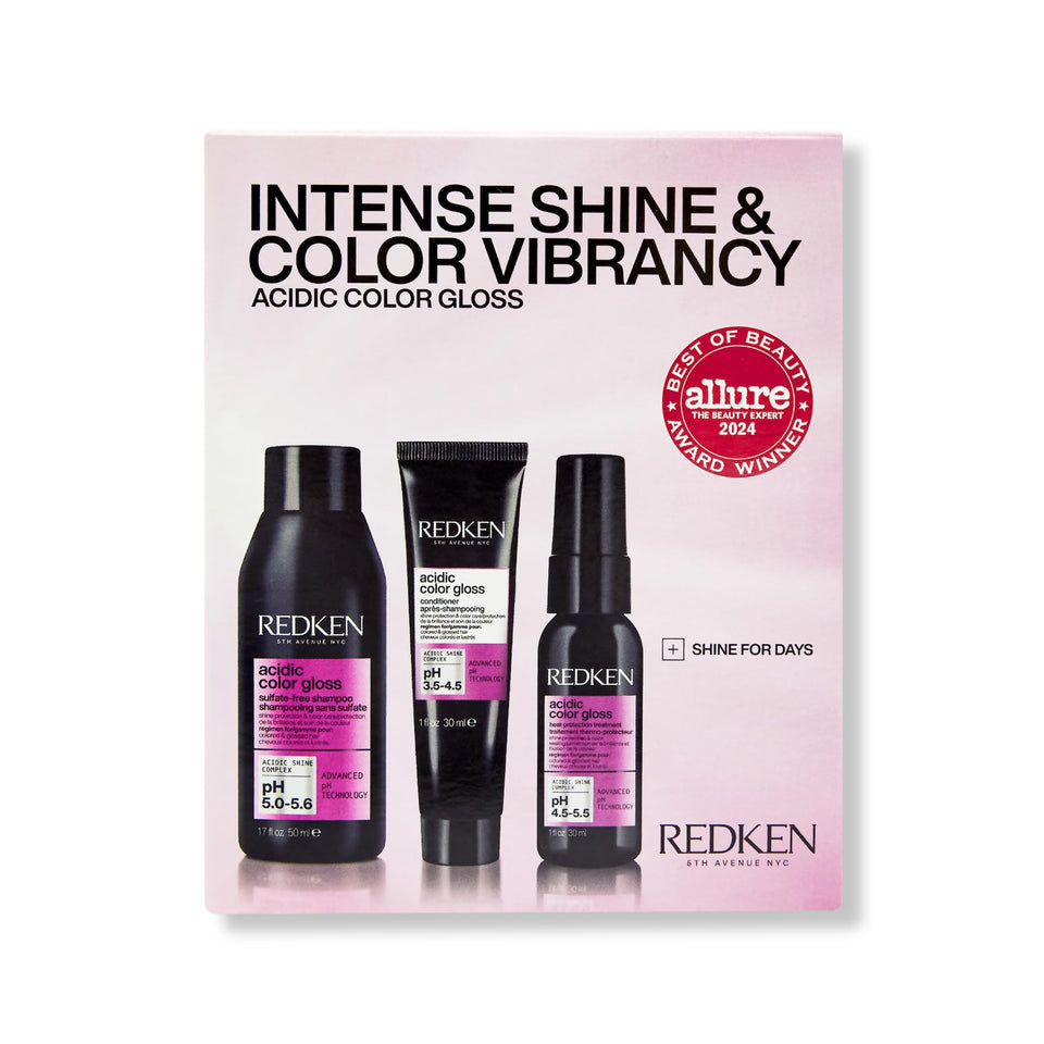 Redken mini kit front packaging showing product set and travel convenience
