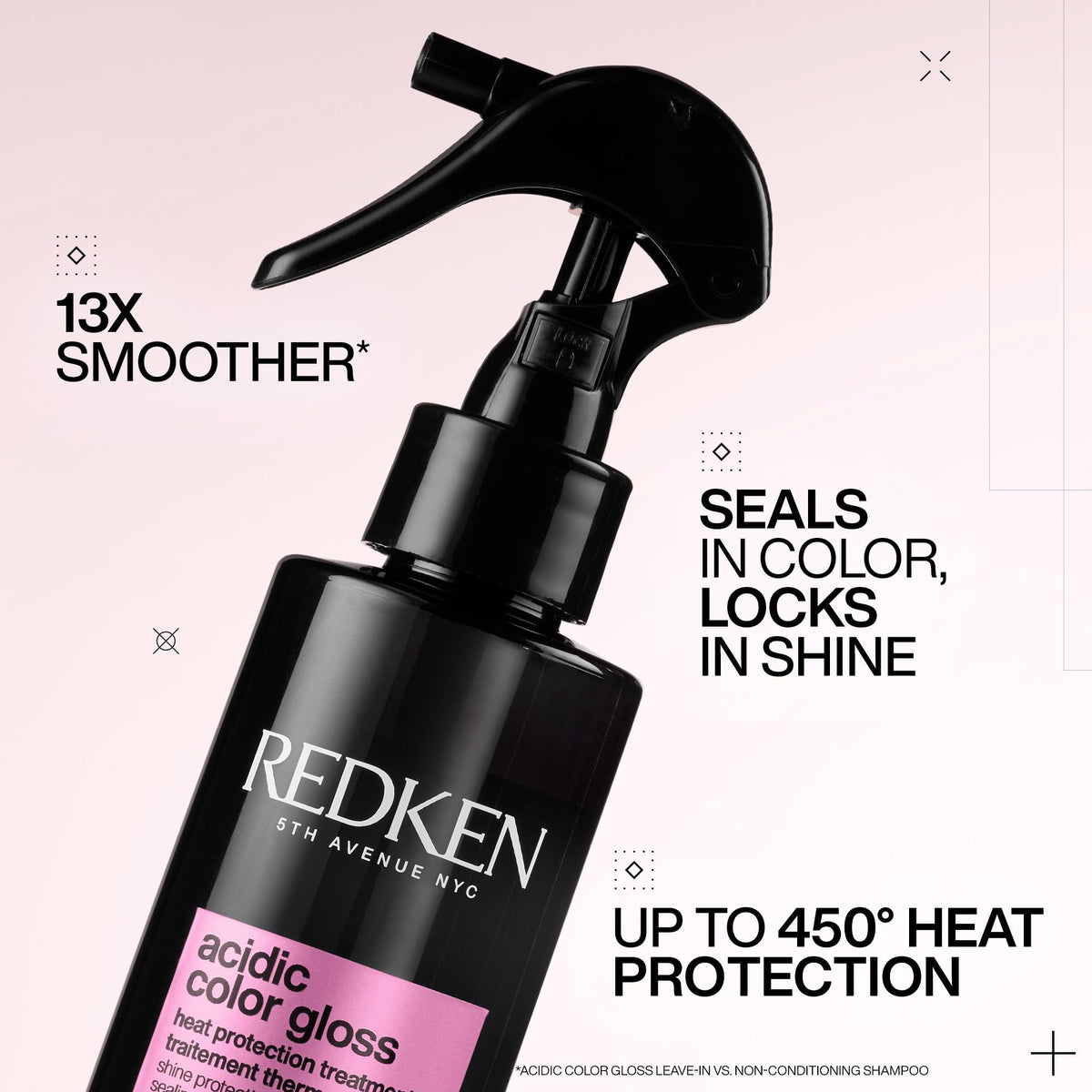 Redken spray mist detail demonstrating fine application and even coverage
