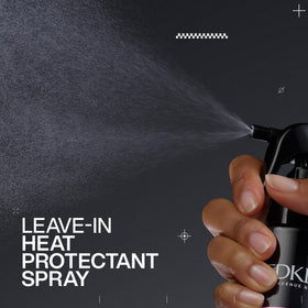 Redken styling in use with blowdry illustrating heat protection benefits