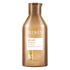 Redken All Soft front packaging showing bottle and product identity for nourishment