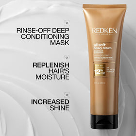 Redken cream texture close-up displaying rich formula for deep moisture