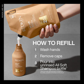Redken label close-up highlighting moisture complex benefits