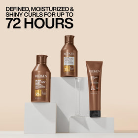 Redken shampoo beside conditioner showing complementary system benefits