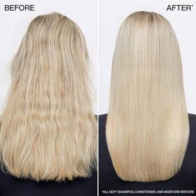 Redken open cap showing creamy formula that smooths hair