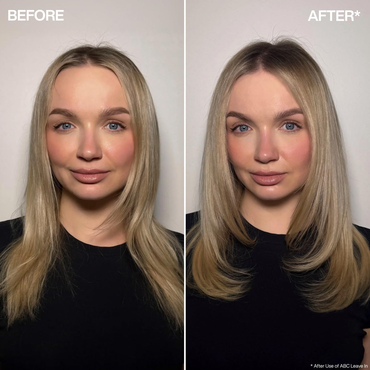 Redken application on hair illustrating even distribution and immediate smoothing benefit