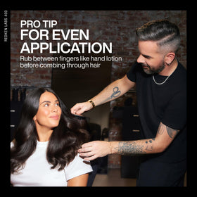 Redken Argan-6 on bathroom shelf conveying everyday haircare benefit
