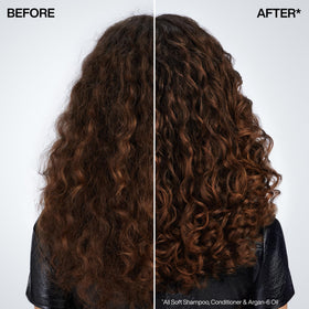Redken Argan-6 pump dispensing oil for controlled, mess-free use