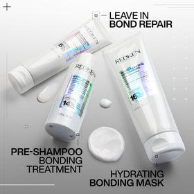 Redken product on bathroom shelf illustrating routine use and shine