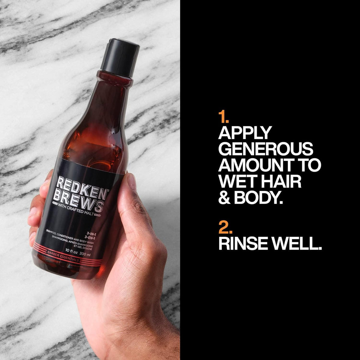 Redken Brews foam lather closeup demonstrating gentle cleansing and hydration benefit