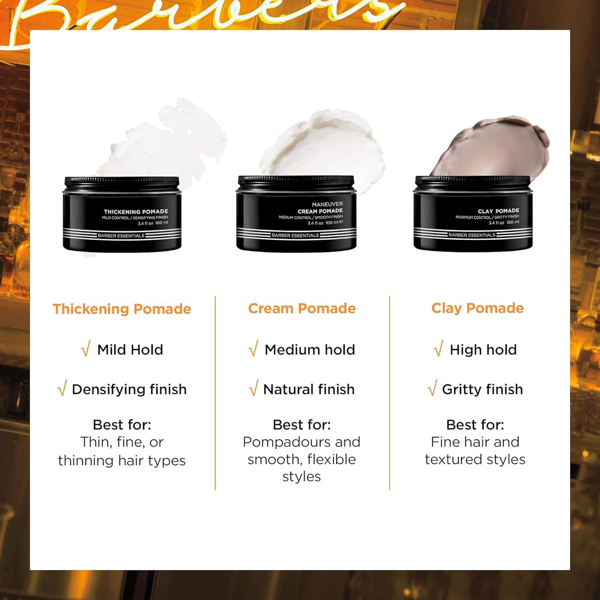 Hand holding Redken Brews to show size and travel-friendly convenience