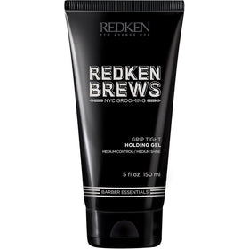 redken brews front packaging showing bottle and branding, professional grooming appeal