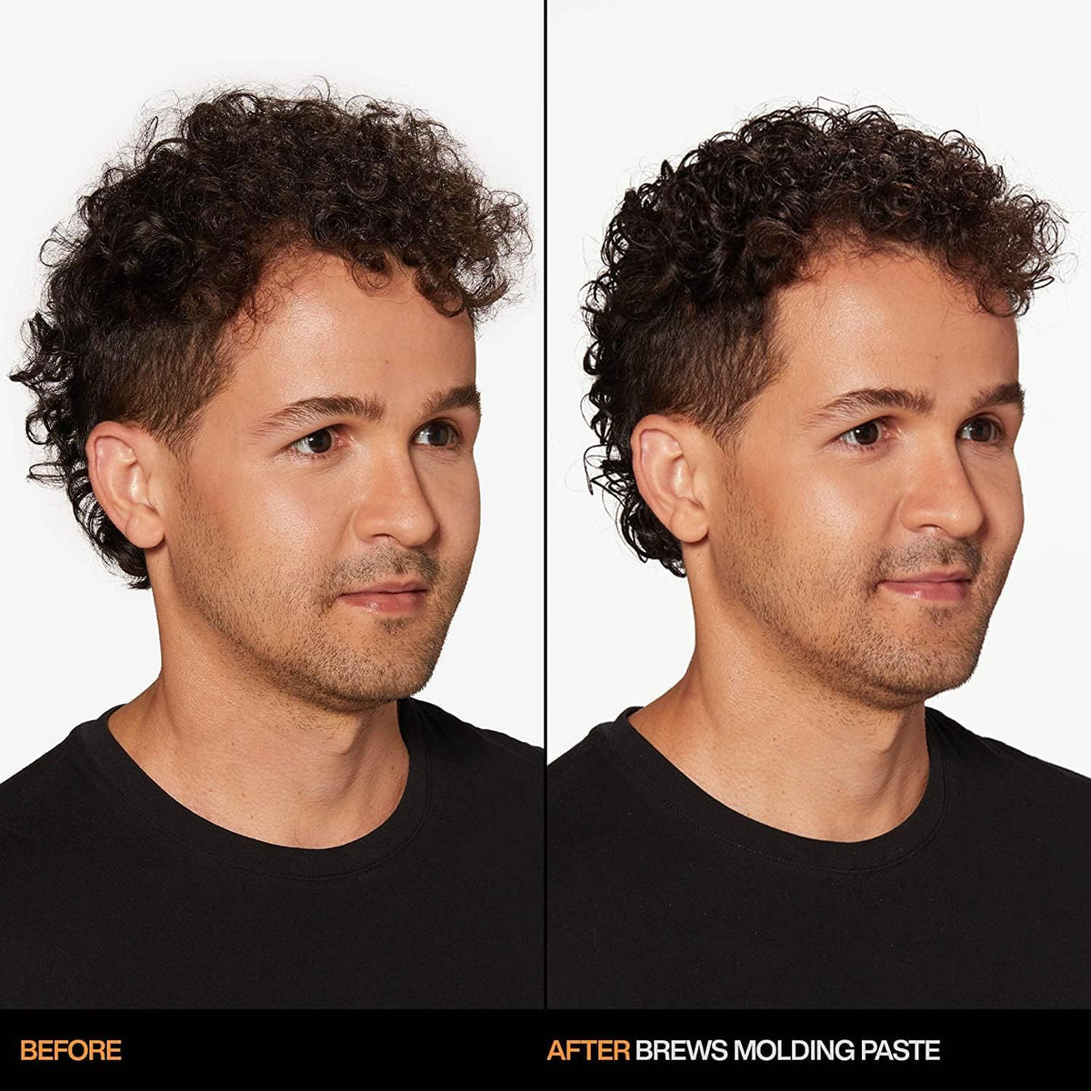 Redken Brews application in palm demonstrating easy workability benefit