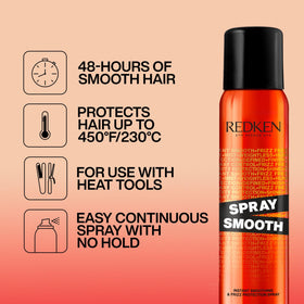 Redken Brews aerosol mist closeup demonstrating fine spray and even application