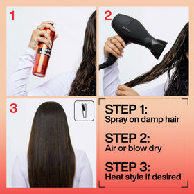 Redken Brews styled on bathroom vanity showing everyday styling and humidity control