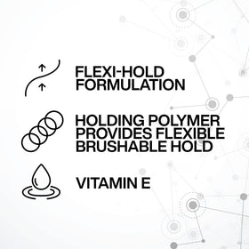 Hair after brushing showing brushable finish and natural movement benefit