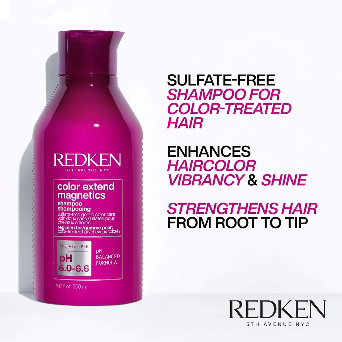 Rich lather texture of Redken shampoo showing gentle cleansing