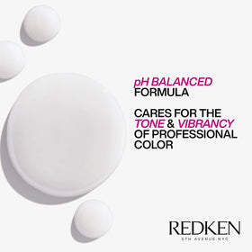 Redken 33.8 oz bottle next to common object showing true size benefit