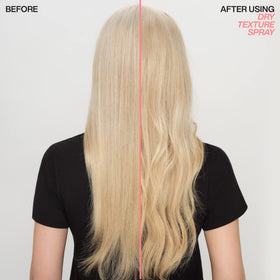 Redken dry texture label close-up showing directions and ingredient clarity