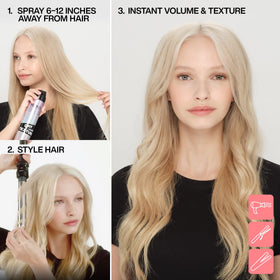 Redken dry texture on thick hair creating separation and manageable texture