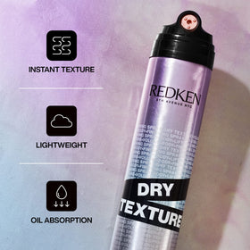 Redken dry texture tri-actuator nozzle close-up for even fine mist