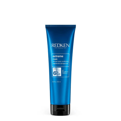 Redken front packaging showing 8.5 fl oz mask and brand benefits