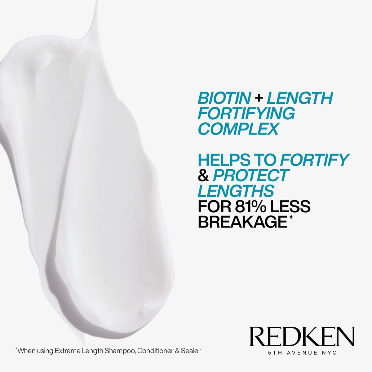 Redken results on styled hair showcasing smoother, longer-looking strands