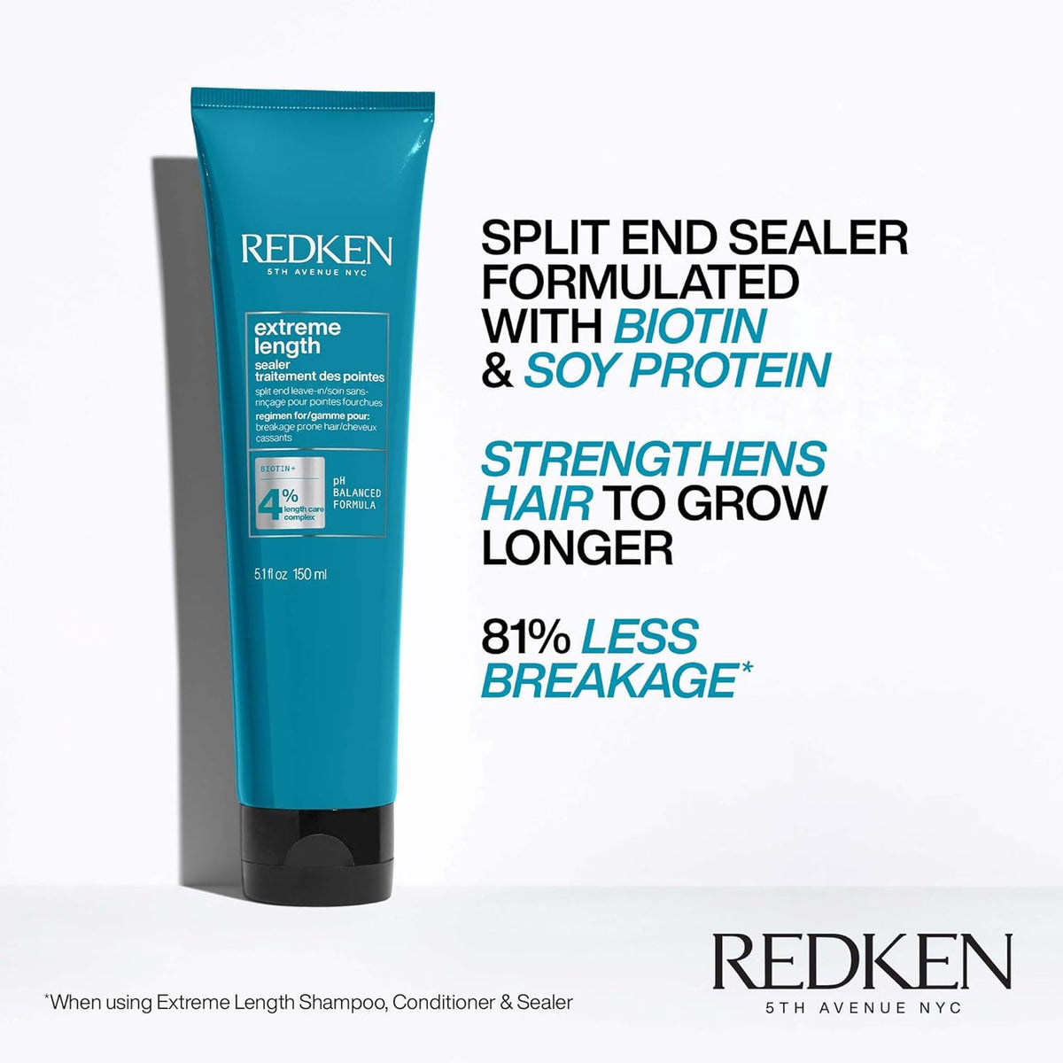 Redken texture close-up showing lightweight formula that conditions without weight