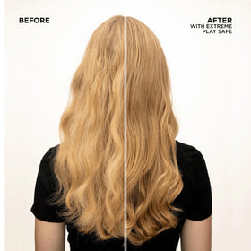 Redken product texture on hair strand showing smoother cuticle