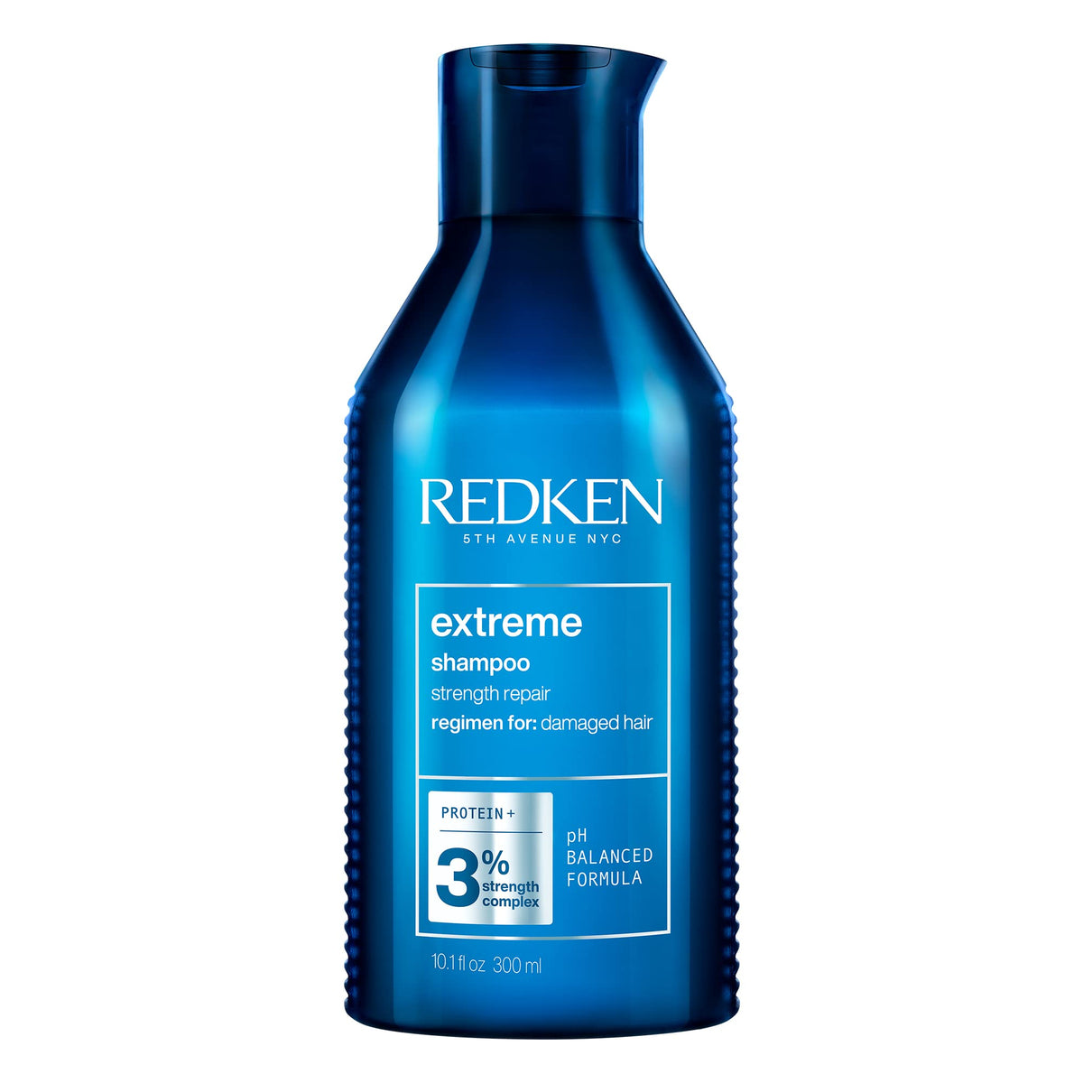 Redken Extreme Shampoo front bottle showing label and professional strength benefits