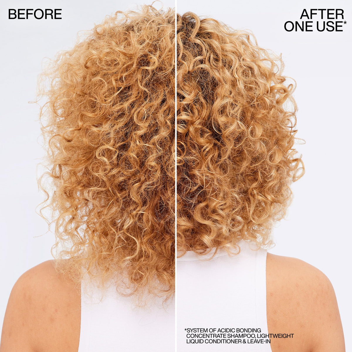 Redken fine hair before and after showing visible volume and strengthened strands