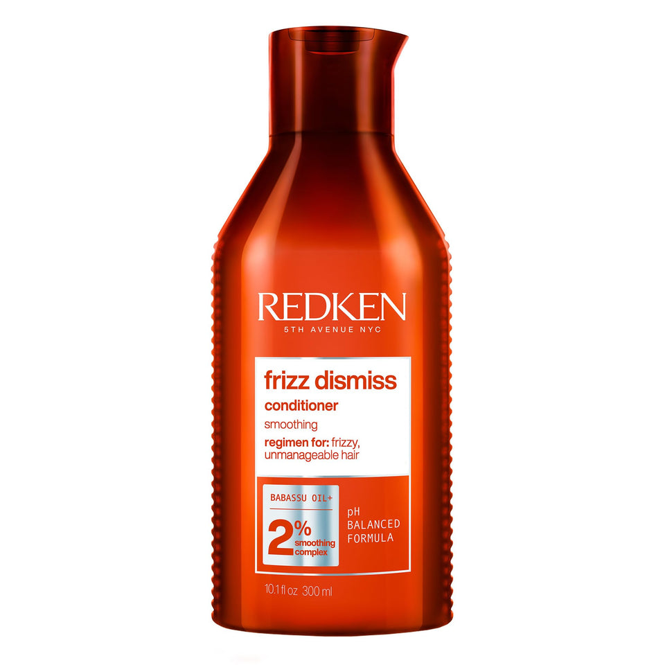 Redken bottle front view showing brand and smoothing benefit