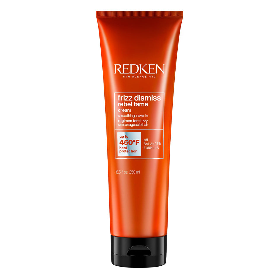 Redken Frizz Dismiss front packaging showing brand and smoothing benefits