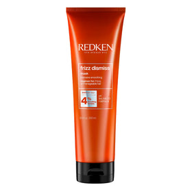 redken Frizz Dismiss mask front packaging showing product clarity and professional brand benefits