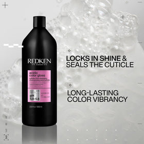 Redken shampoo lather texture illustrating gentle, sulfate-free foam