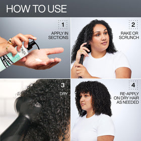 Redken lifestyle image of defined curls outdoors highlighting flexible hold